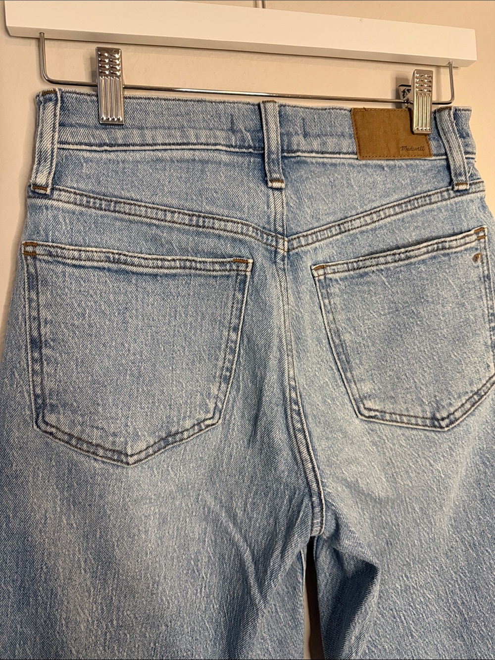 Madewell The Perfect Vintage Wide-Leg Crop Jean Light Wash Raw Hem 25  | [PH0732 - Picture 5 of 13
